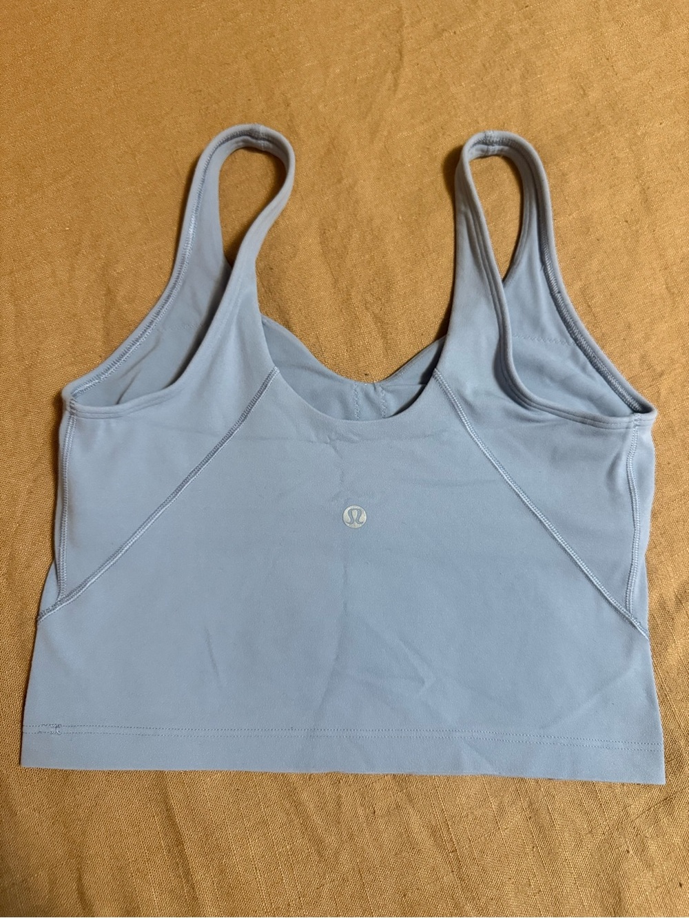 lululemon Pale Blue Seamless Scoop-Back top